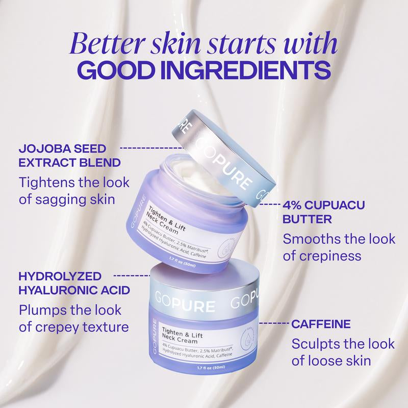 Revitalize Your Neck & Chest with GOPURE's Firming Cream for Youthful Skin