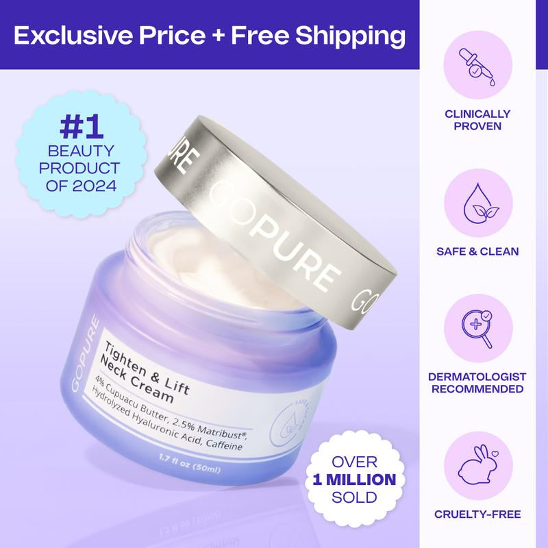 Revitalize Your Neck & Chest with GOPURE's Firming Cream for Youthful Skin